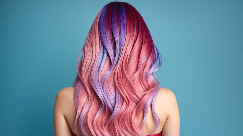 Creative Hair Coloring Ombre or Balayage on Woman's Hair from th