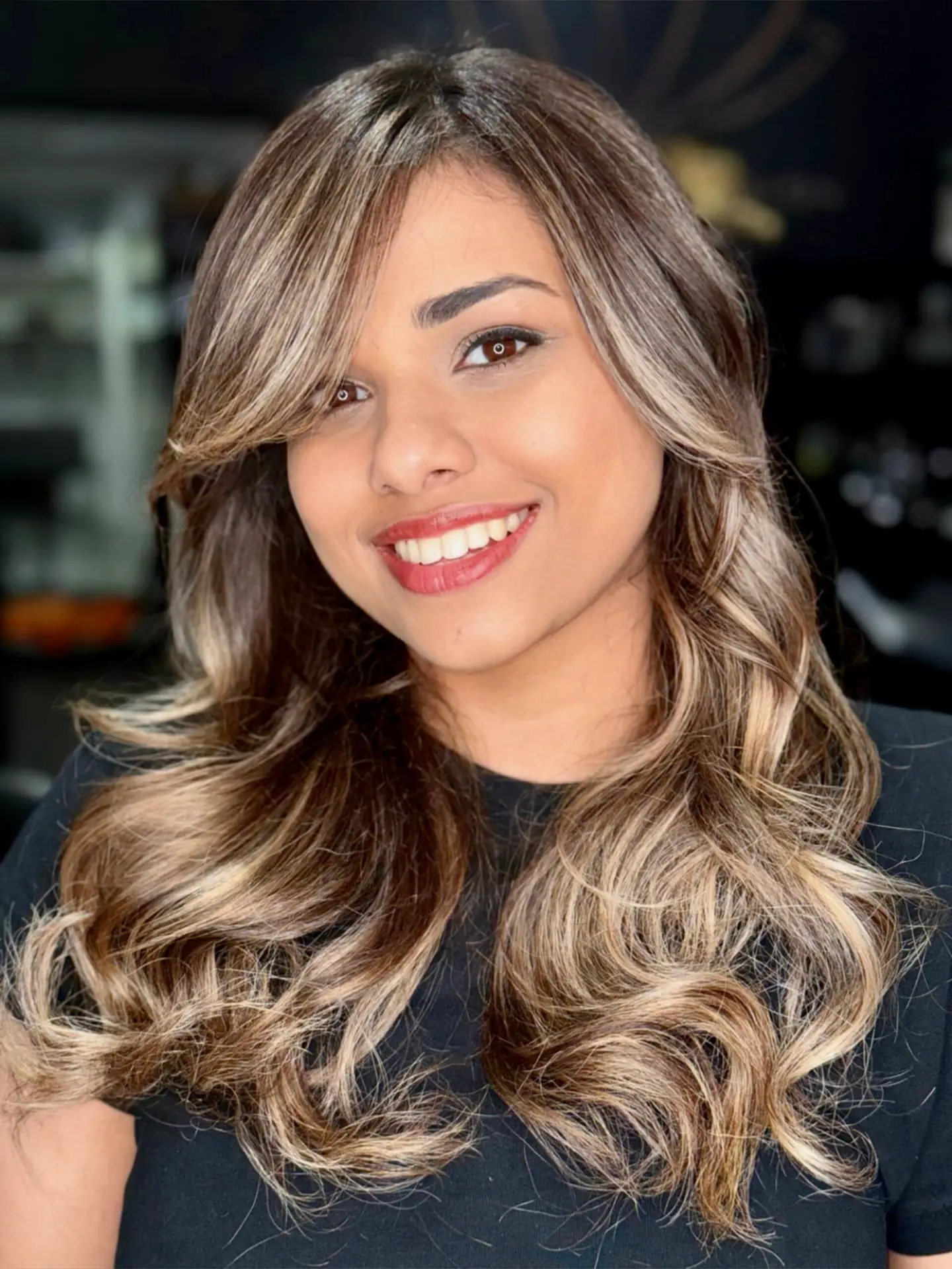 Tilisha from the Lotus Hair Salon team