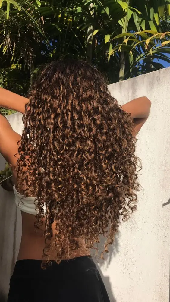 Coily hair example