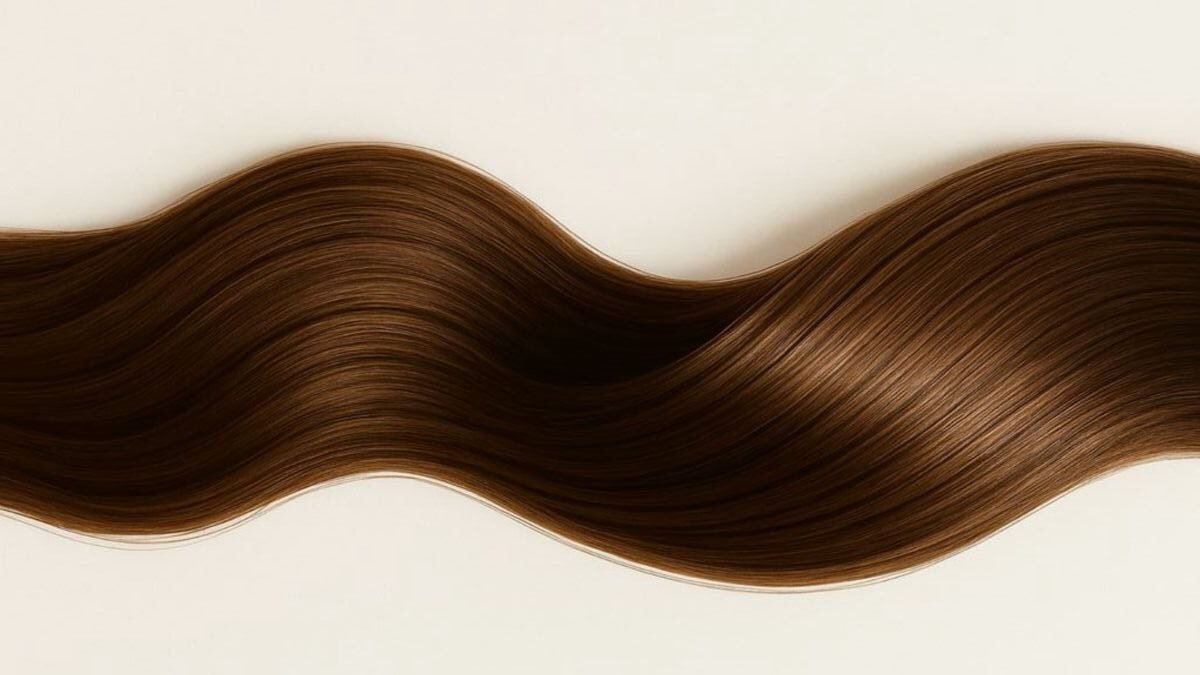 Soft waves of polished brown hair