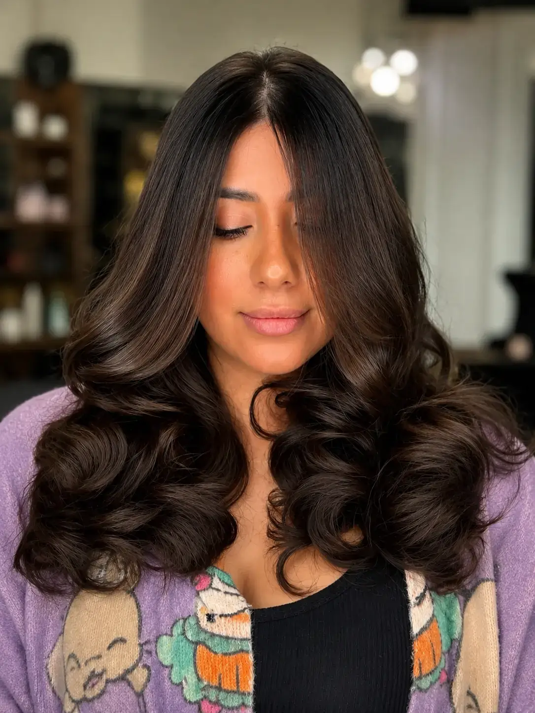 Rich glossy full hair colour