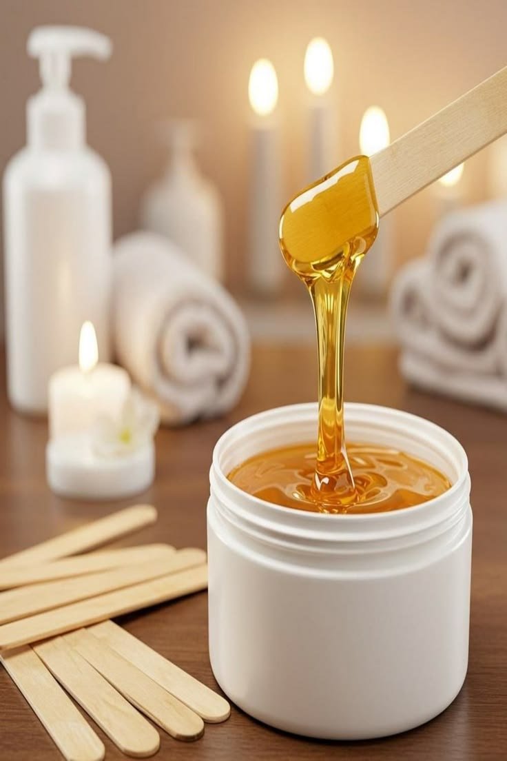 Facial wax prepared for treatment